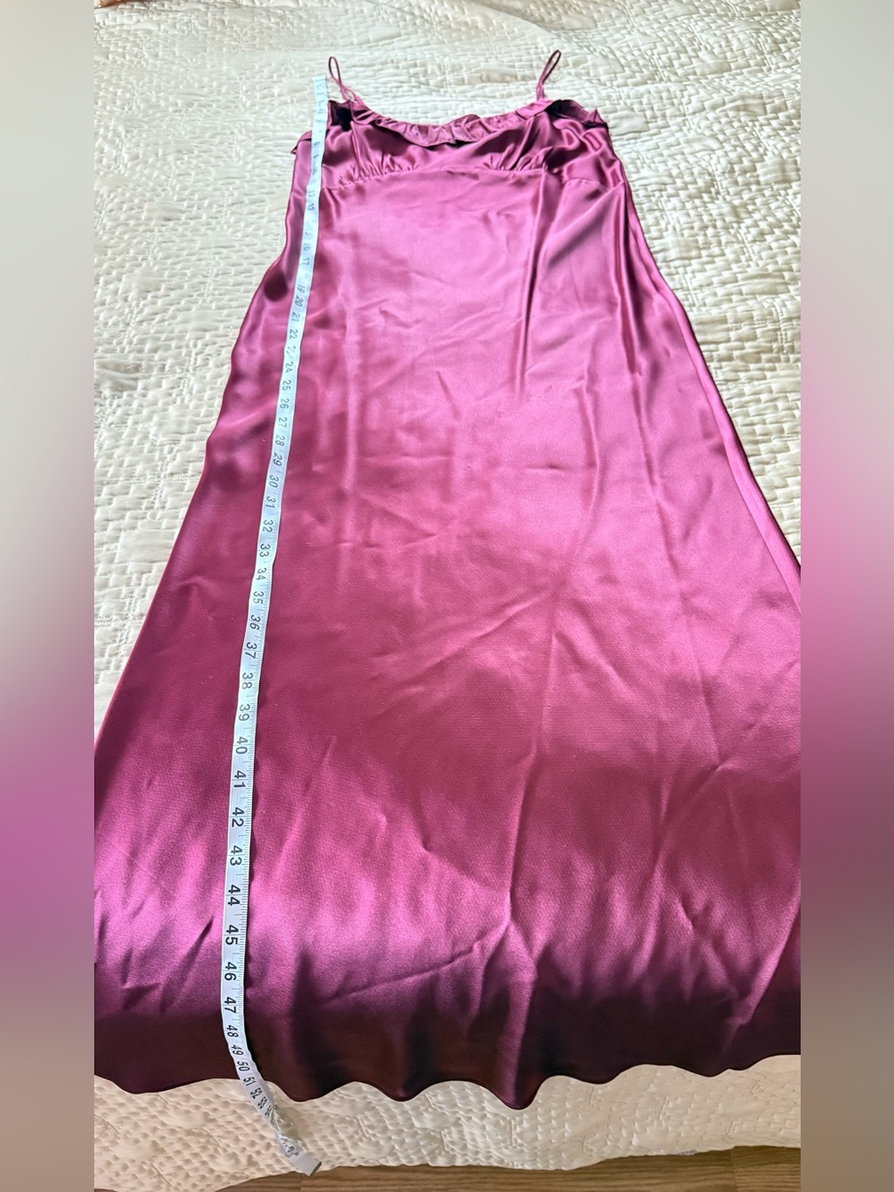 Reformation Minimalist Silk Red Slip on Dress - Picture 3 of 12